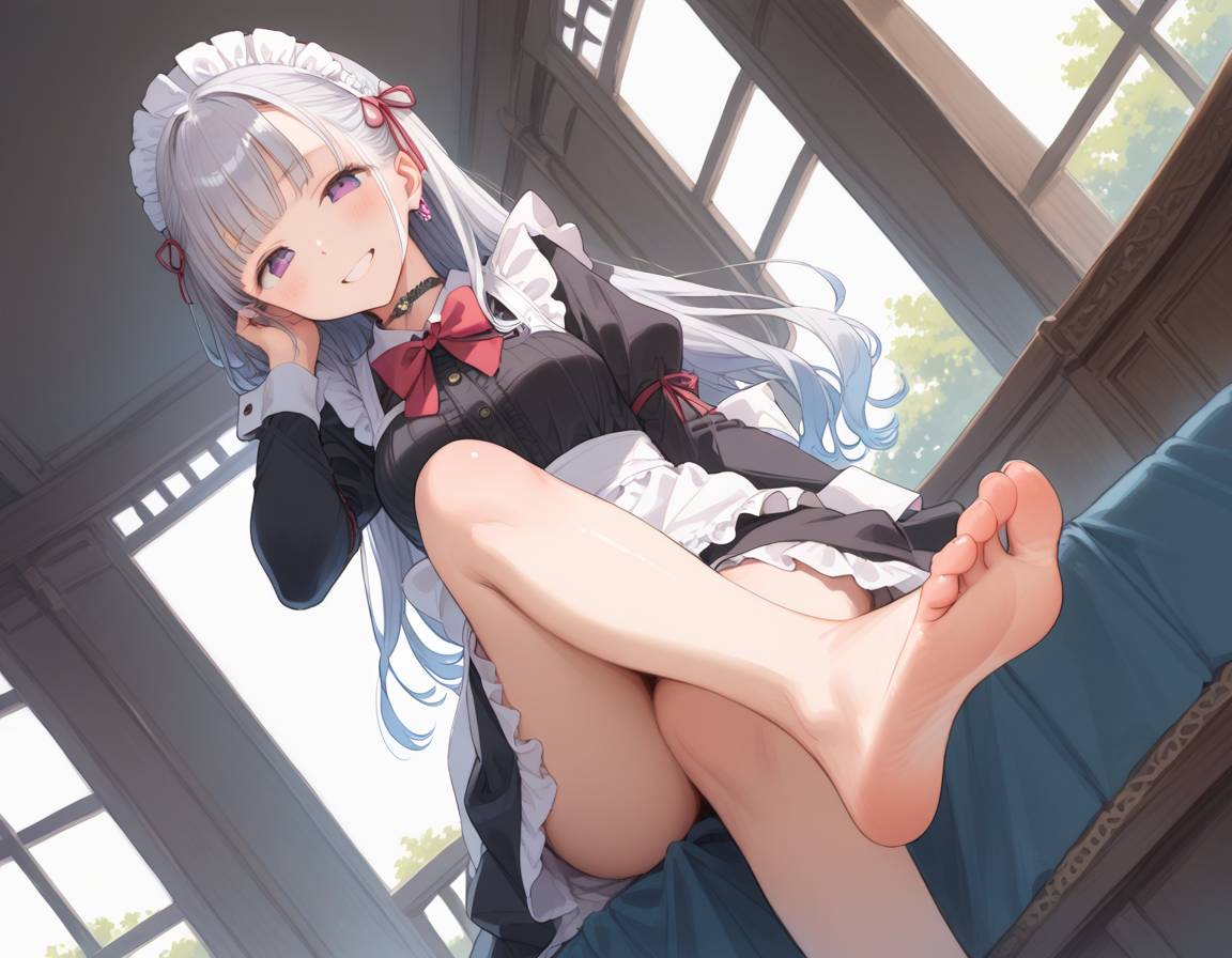 メイドさんと足裏