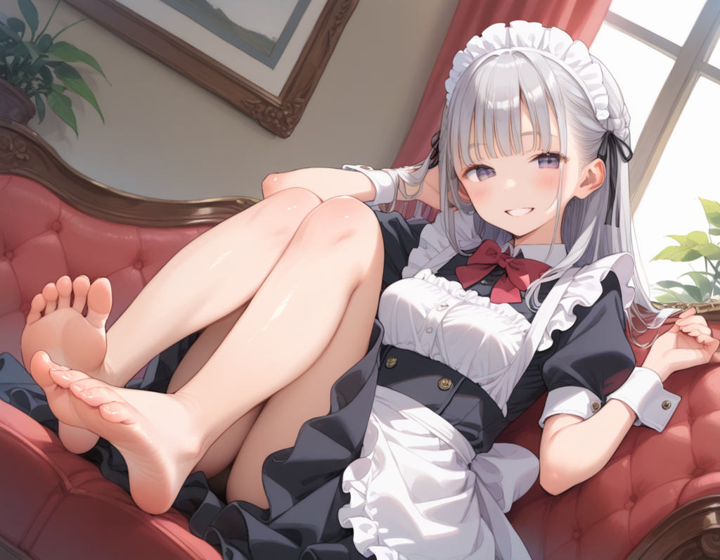 メイドさんと足裏