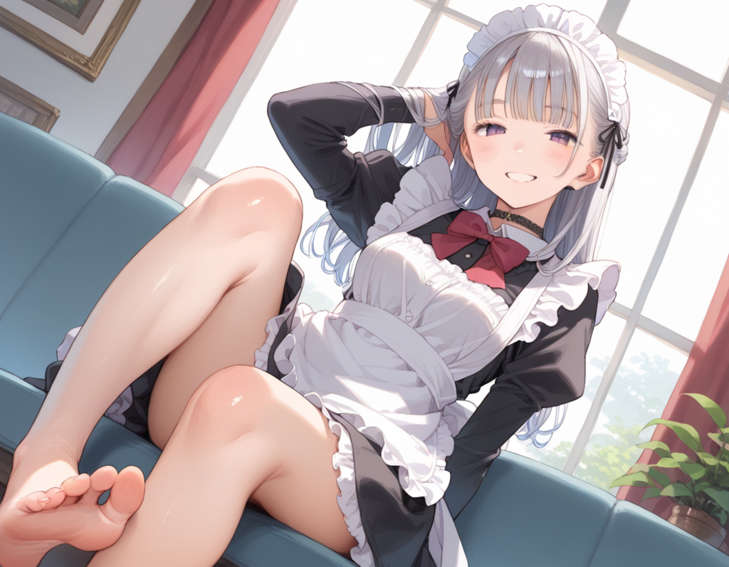 メイドさんと足裏