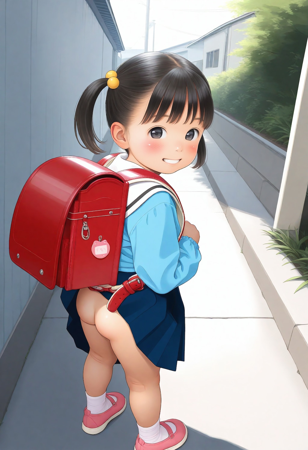 新学期～～⁉️(　 Д )　⊙ ⊙【model：pornmasterAnime_noobxlV5VAE】