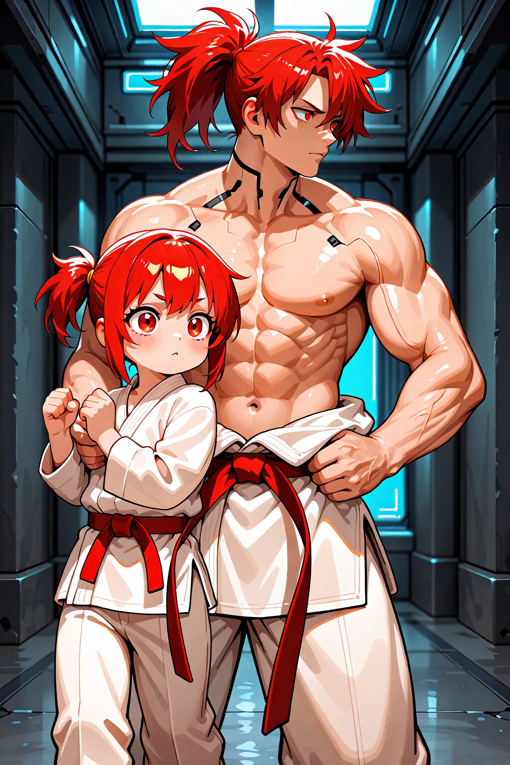 赤ぽに親子？