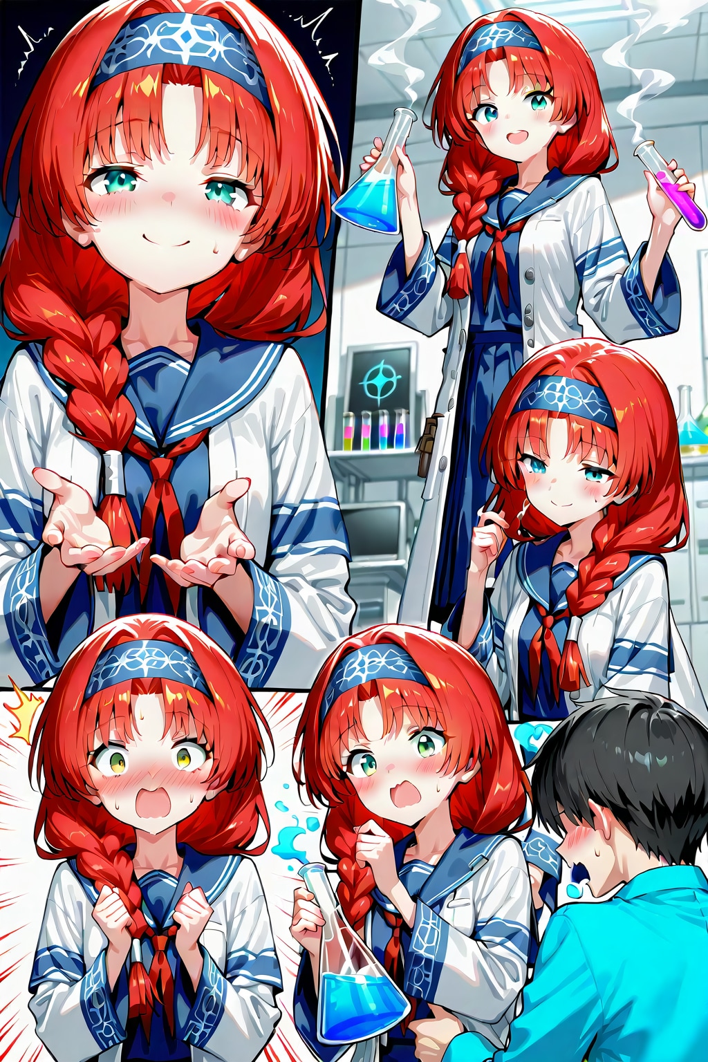 小織くんは科学室で実験する