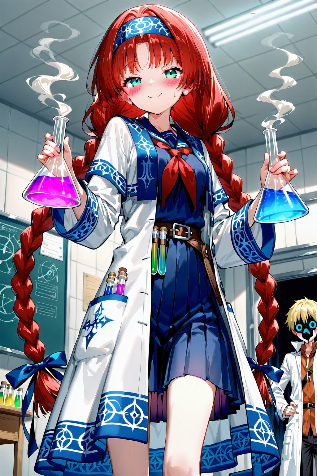 小織くんは科学室で実験する