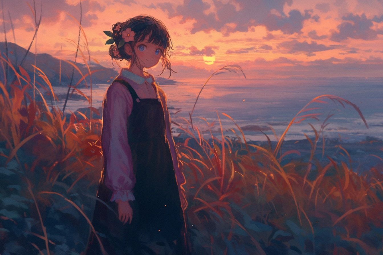 夕暮れのおだんごちゃん🍡✨105 | の人気AIイラスト・グラビア