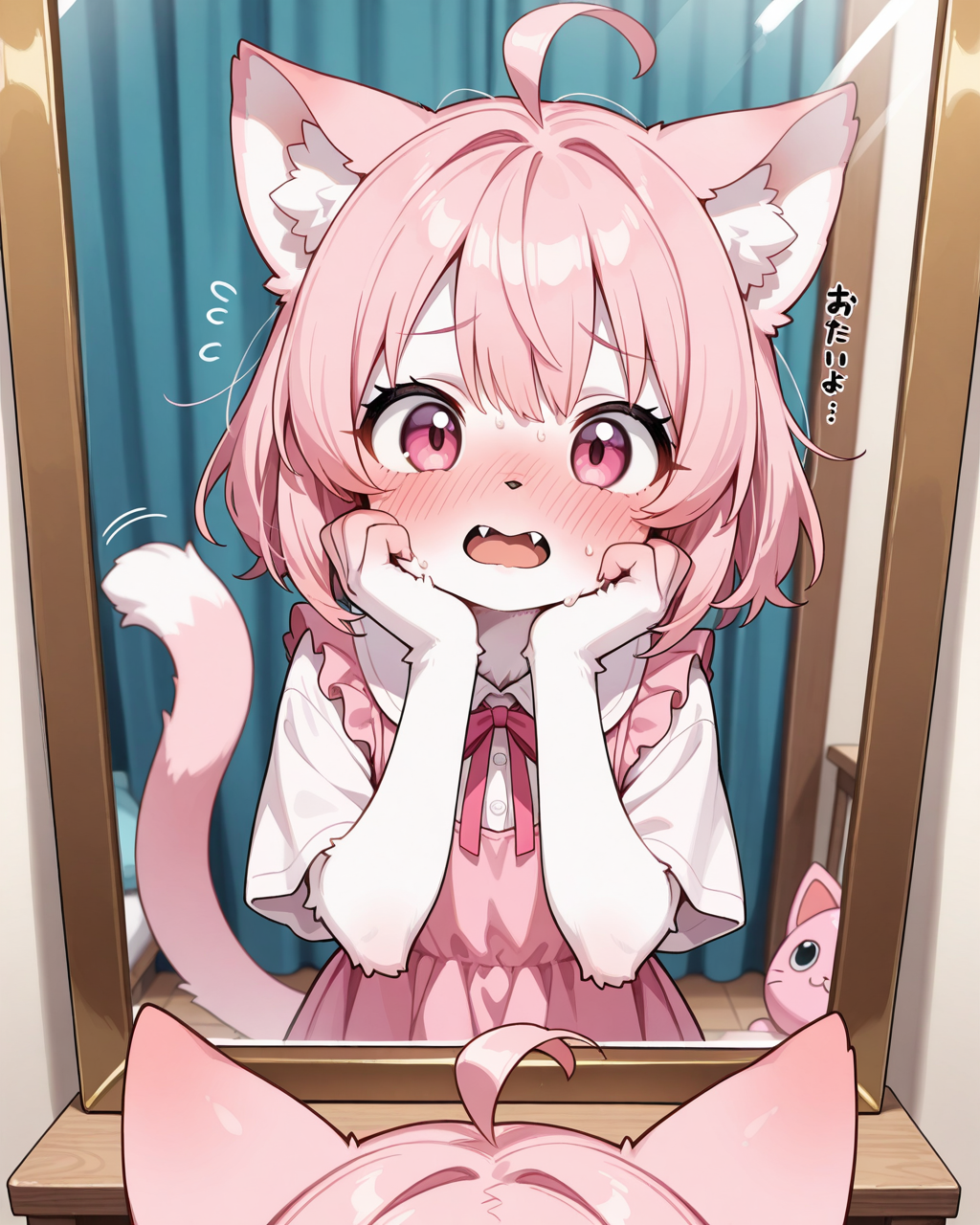 にゃわわ！！ね、猫みたいな姿になったにゃん！！