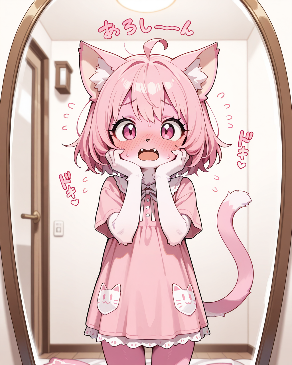 にゃわわ！！ね、猫みたいな姿になったにゃん！！