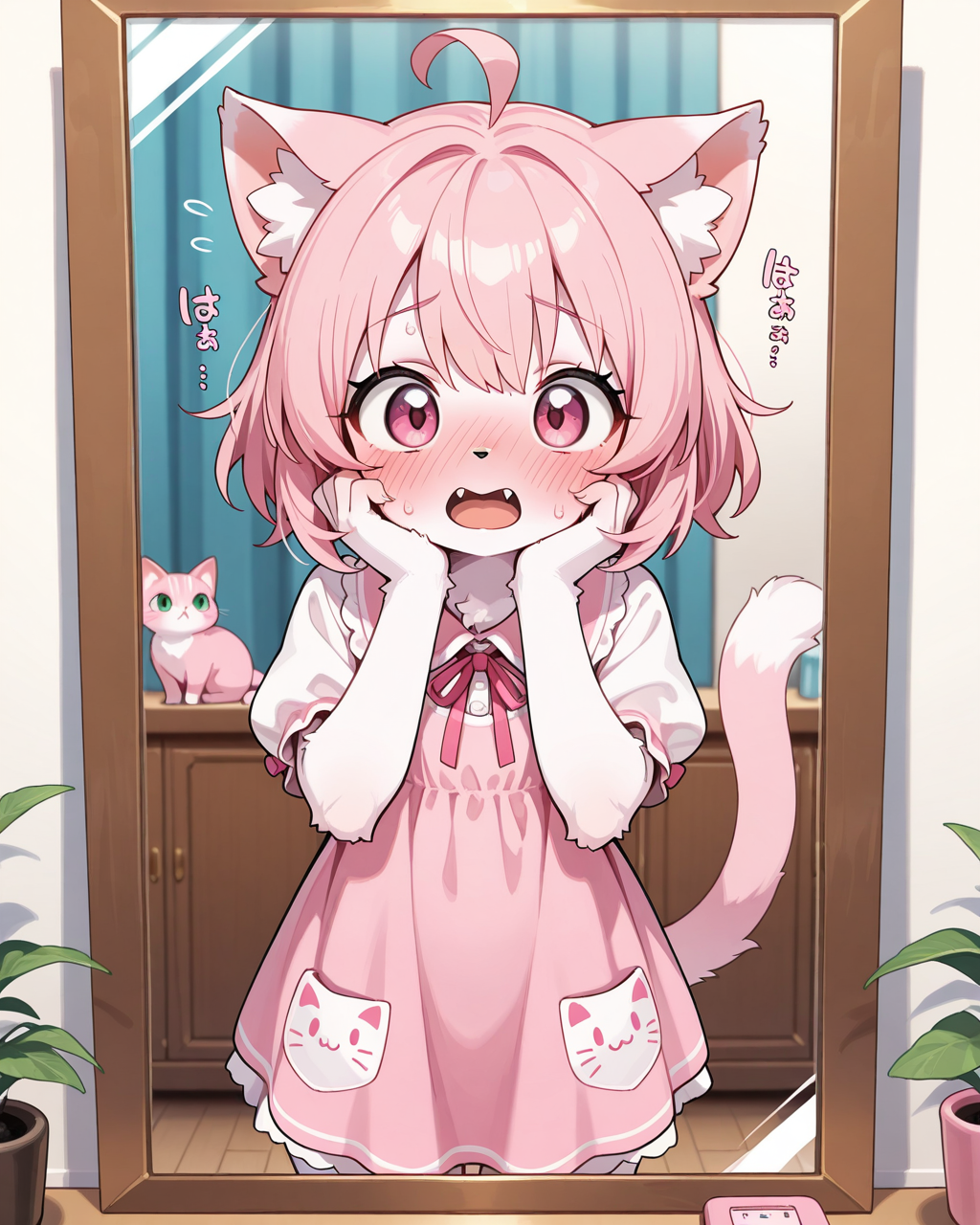 にゃわわ！！ね、猫みたいな姿になったにゃん！！