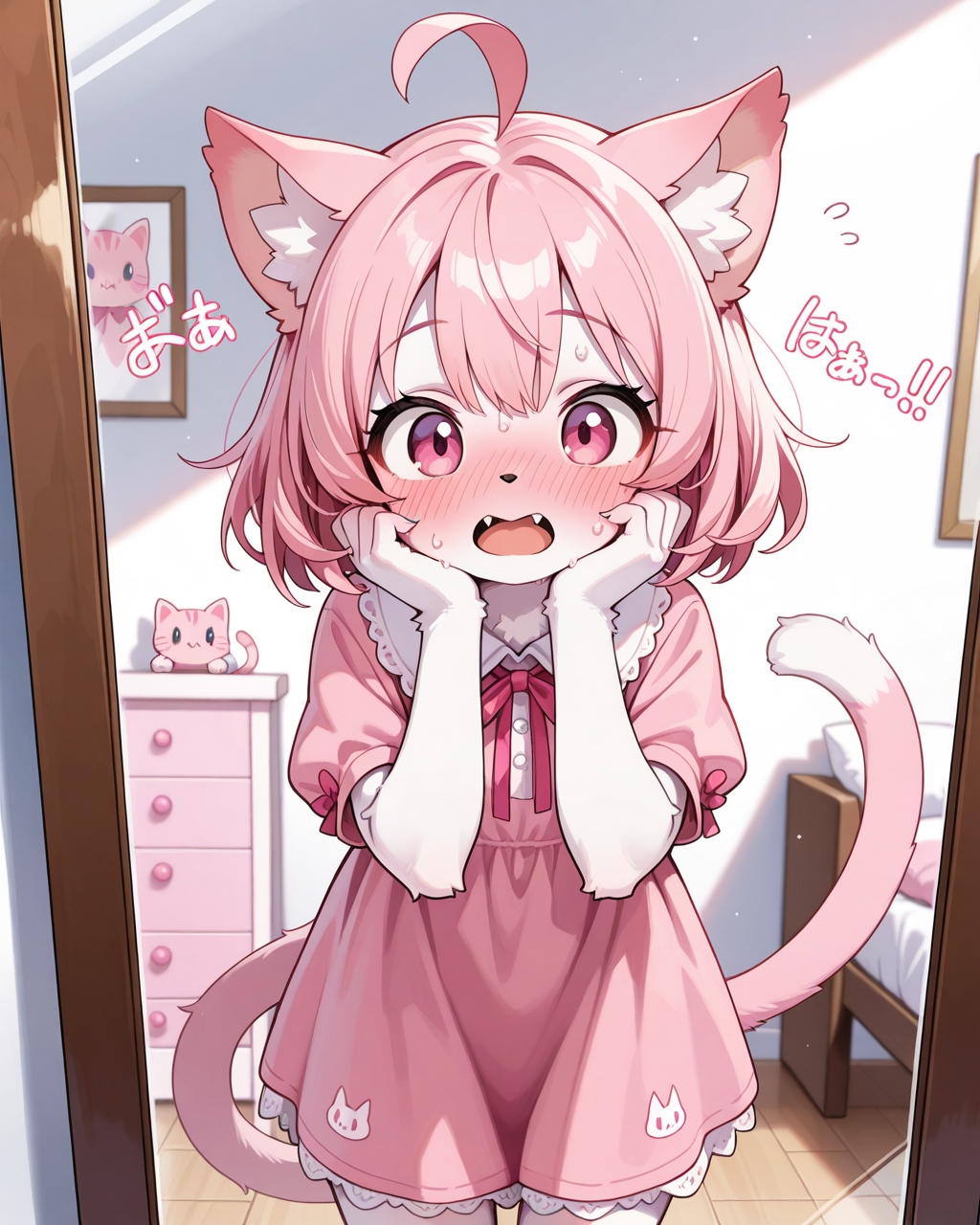 にゃわわ！！ね、猫みたいな姿になったにゃん！！