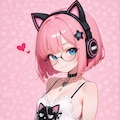 猫耳ヘッドフォン×パンクファッションの桃花ちゃん♡ 4枚目