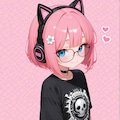 猫耳ヘッドフォン×パンクファッションの桃花ちゃん♡ 3枚目