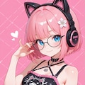 猫耳ヘッドフォン×パンクファッションの桃花ちゃん♡ 2枚目