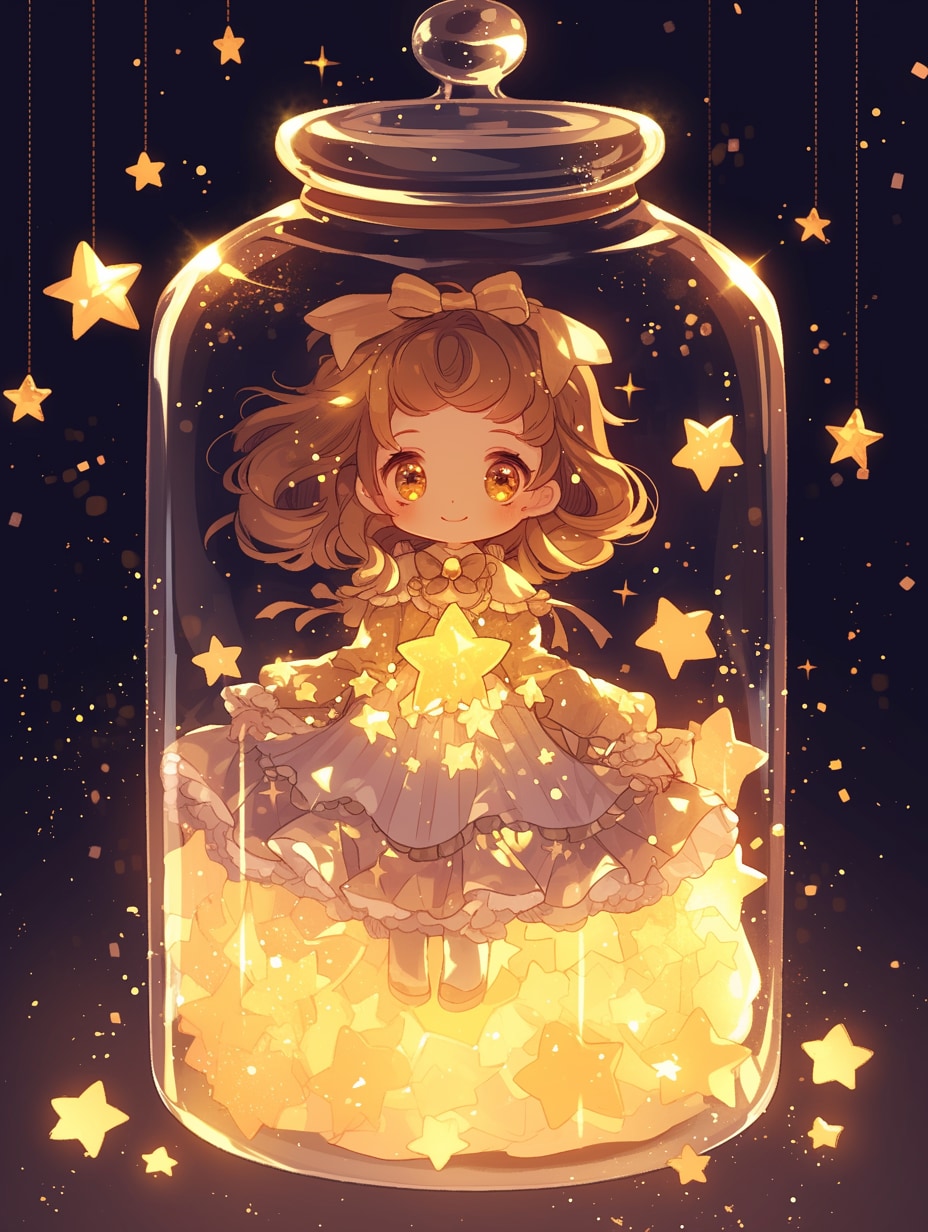 「瓶詰の少女」黄40 | の人気AIイラスト・グラビア