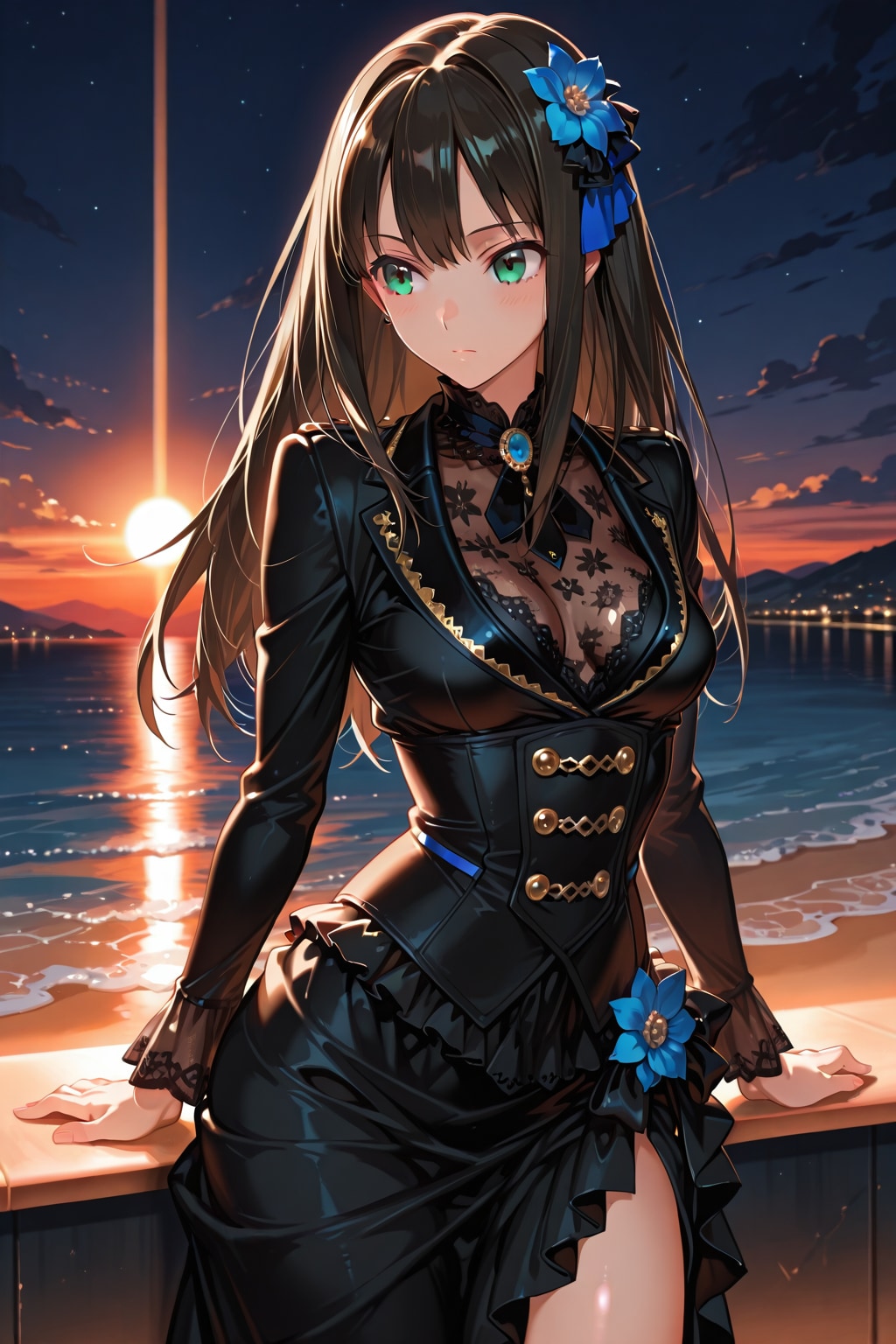 優雅なアテンダント衣装のしぶりん(ちちぷい版)