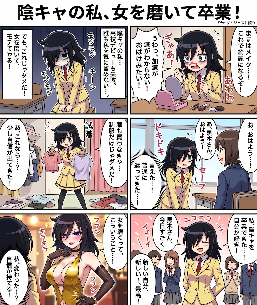 陰キャの私、女を磨いて卒業！