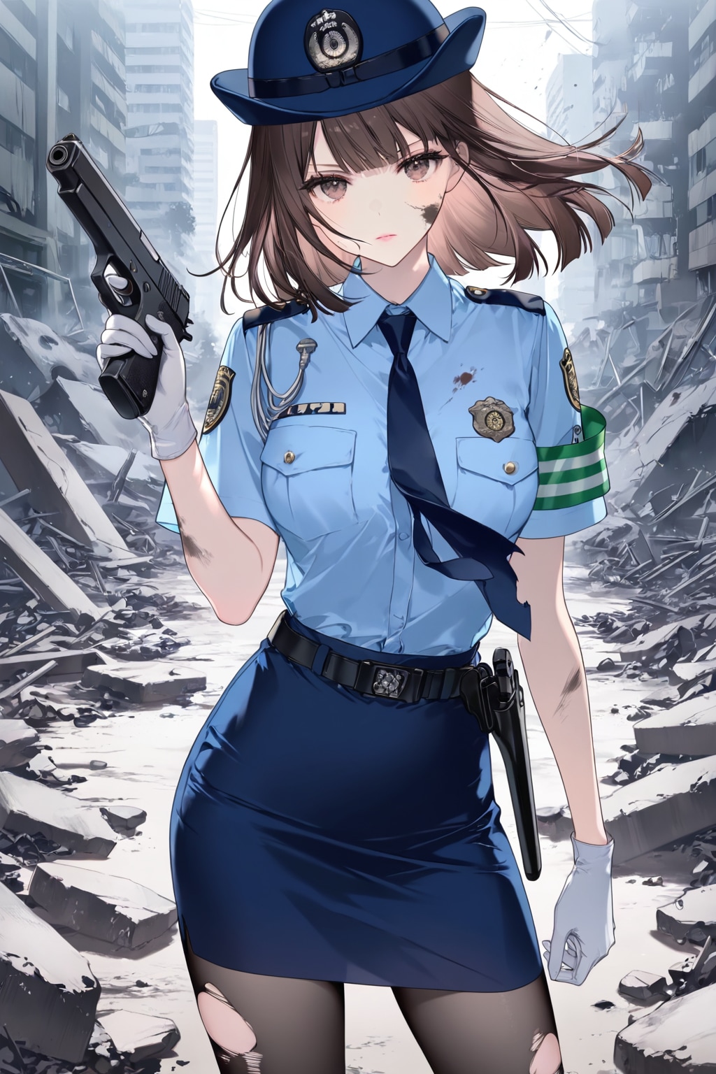 戦う婦警さん