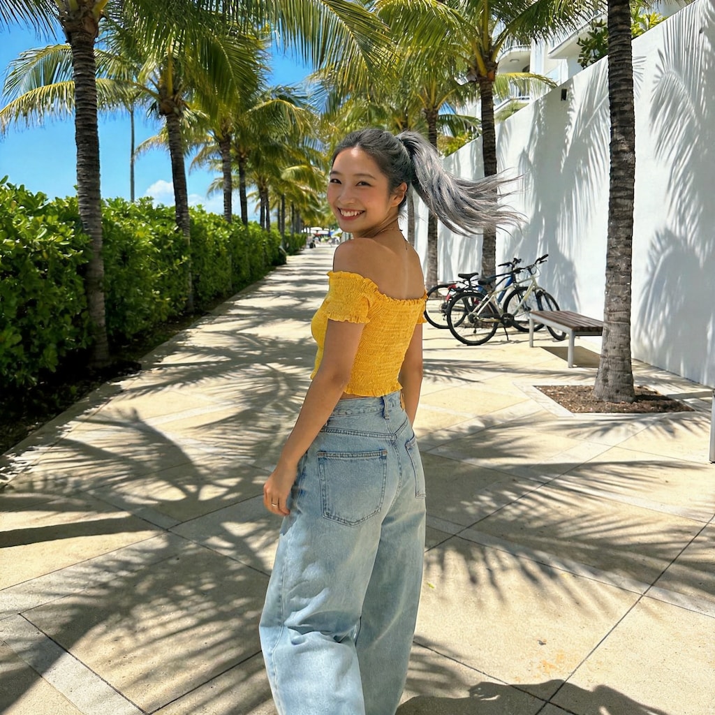 Palm Shadows and Sunshine