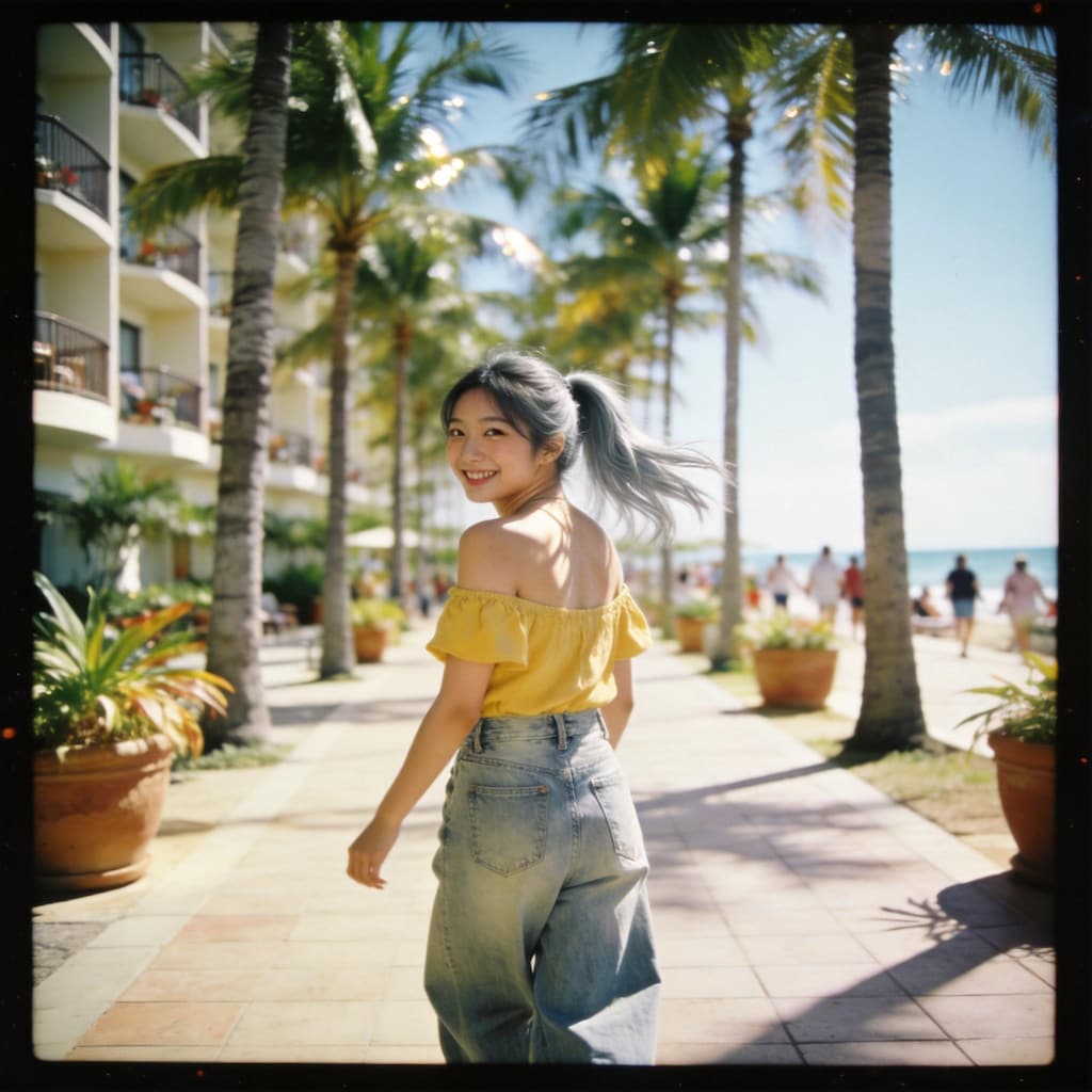 Palm Shadows and Sunshine