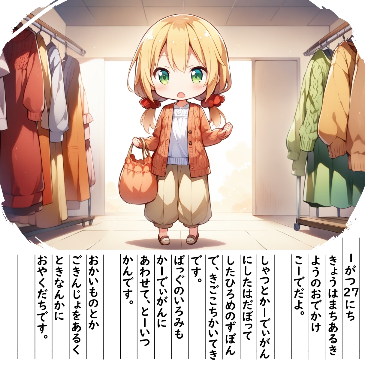 【絵日記】ふぁっしょんしゅうかんです2 | の人気AIイラスト・グラビア