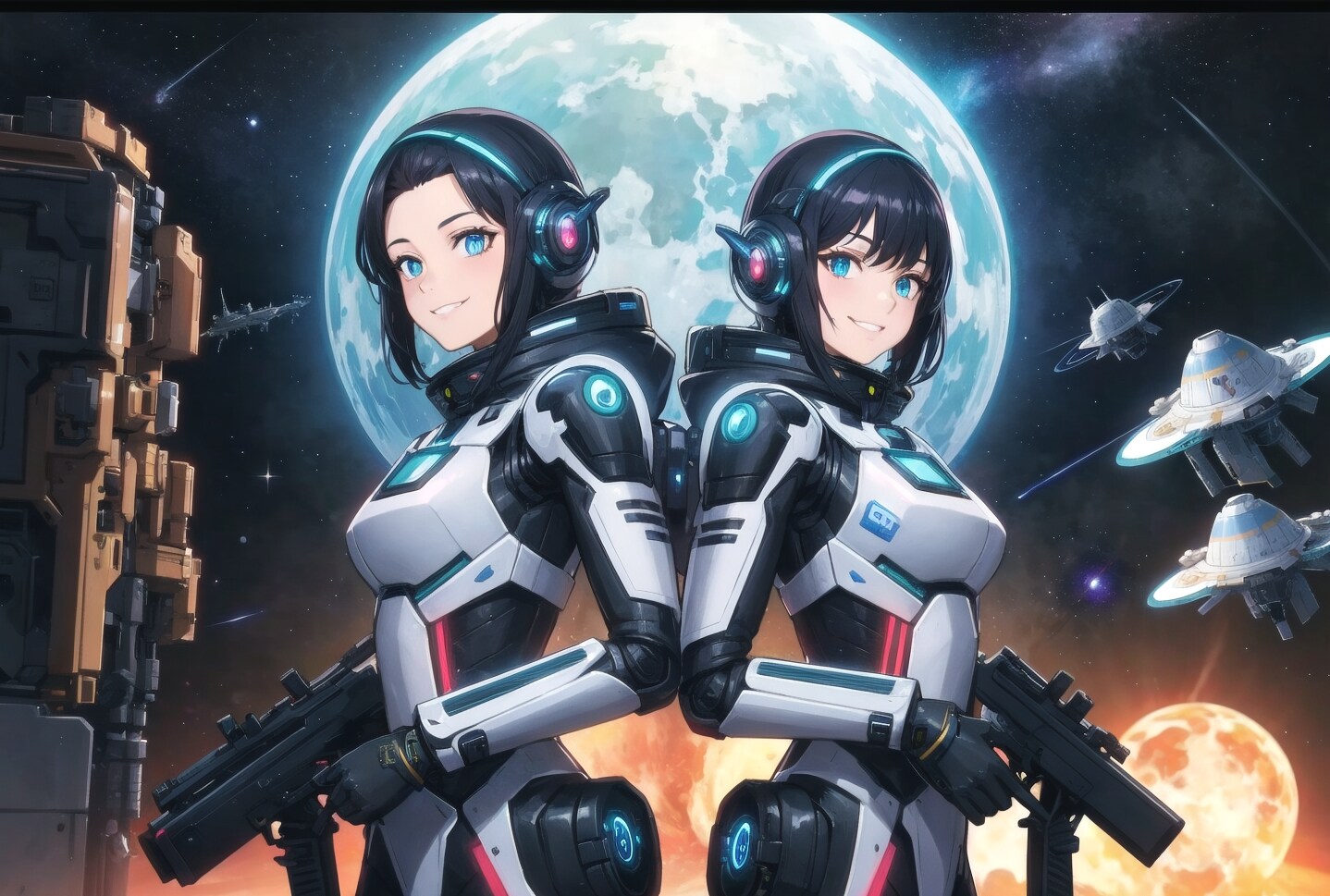 スペースレンジャー2人組 | の人気AIイラスト・グラビア