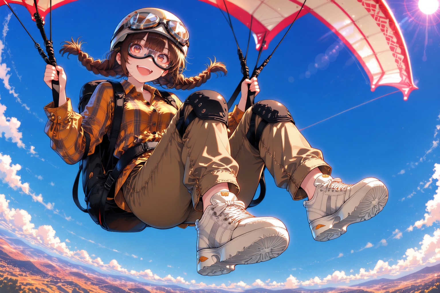 大空を舞う