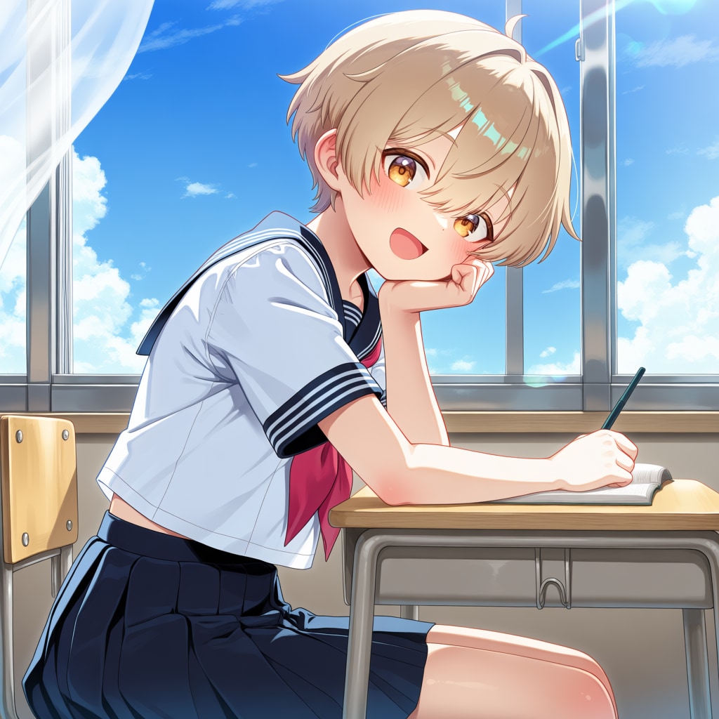 男の娘（ショートカット）