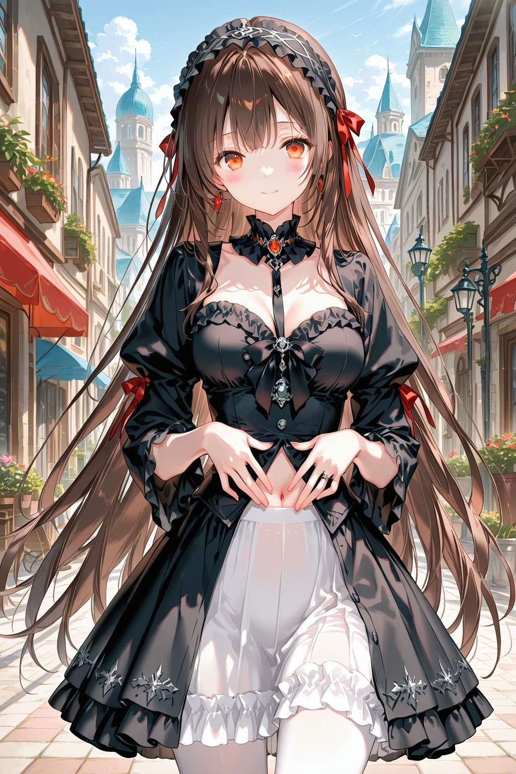 黒ゴス美少女 | の人気AIイラスト・グラビア