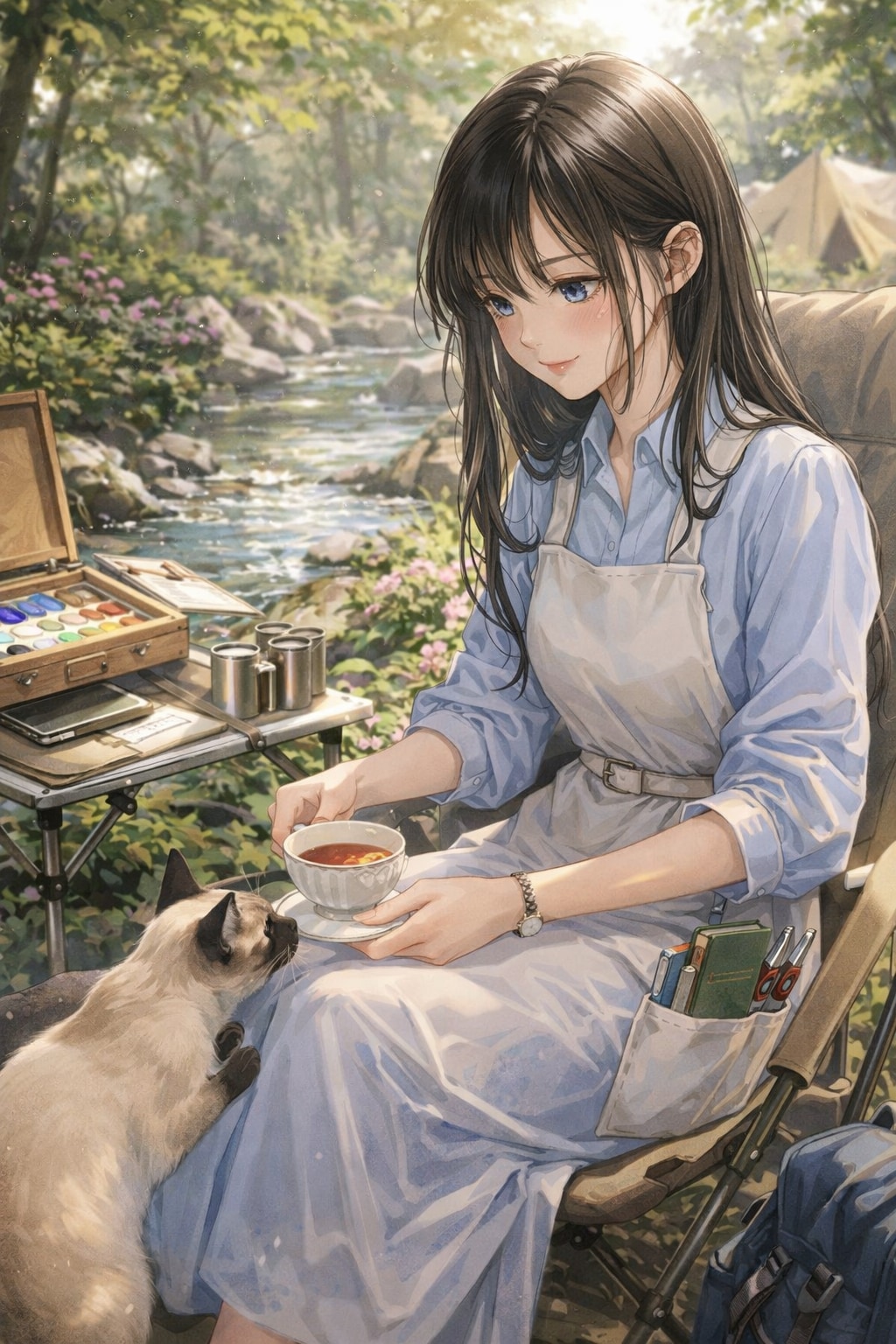 波夷羅ねずは、静かな森の呼吸と、愛猫の鼓動を深く愛している。 | の人気AIイラスト・グラビア