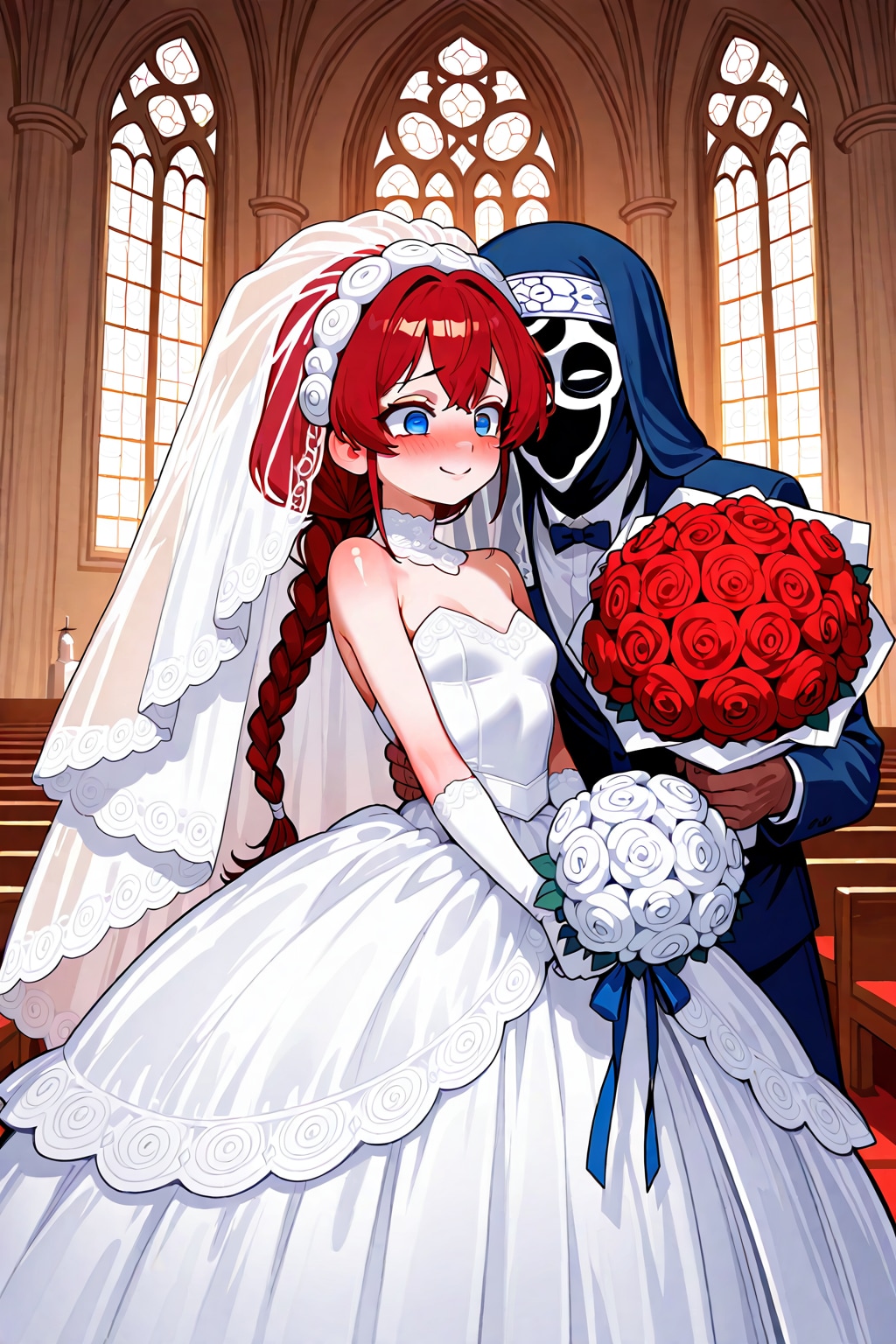 なんか妙なのに追われてるウェディングドレス小織くん