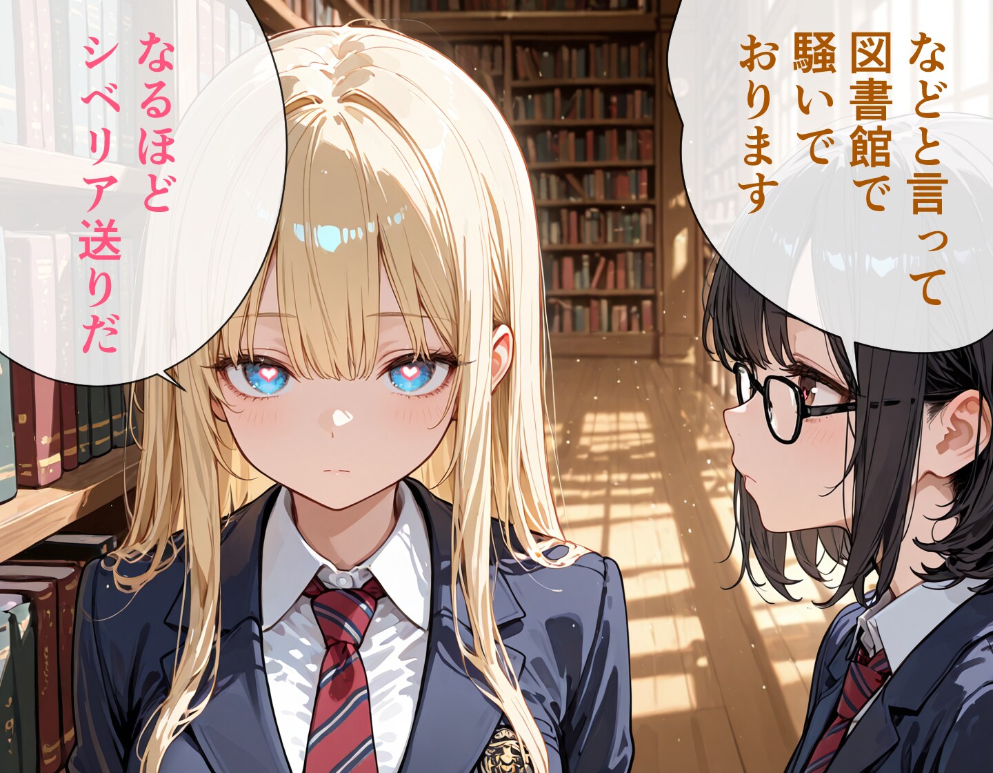 図書館ではお静かに