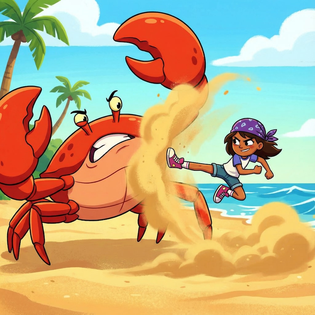 巨大ガニvs褐色少女