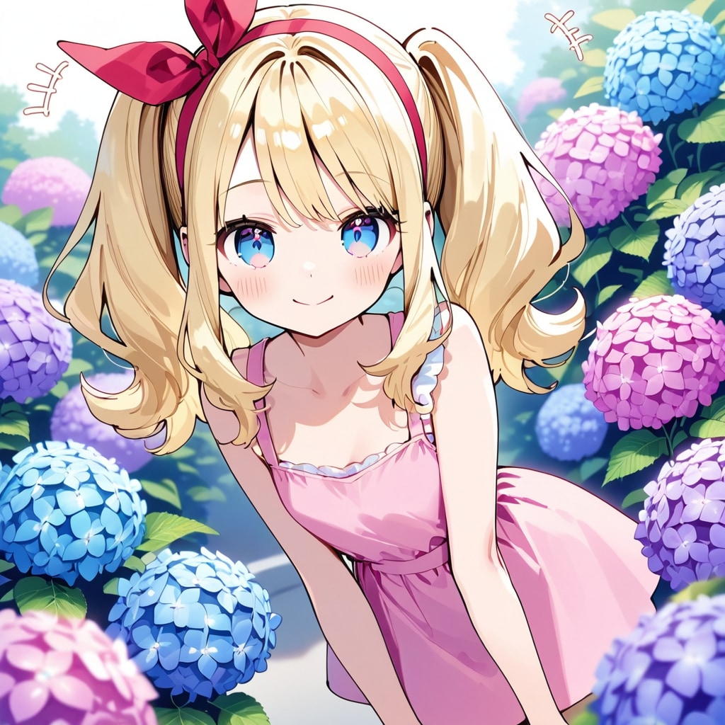 紫陽花とLILAC