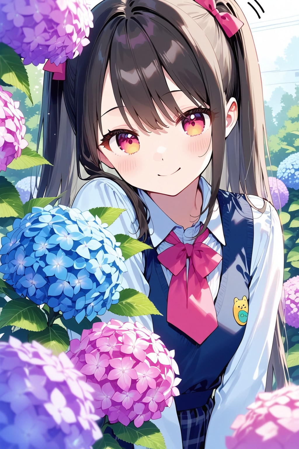 紫陽花とLILAC