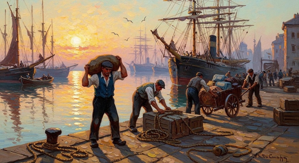 ミンゴワン展：黄昏の港に射す光