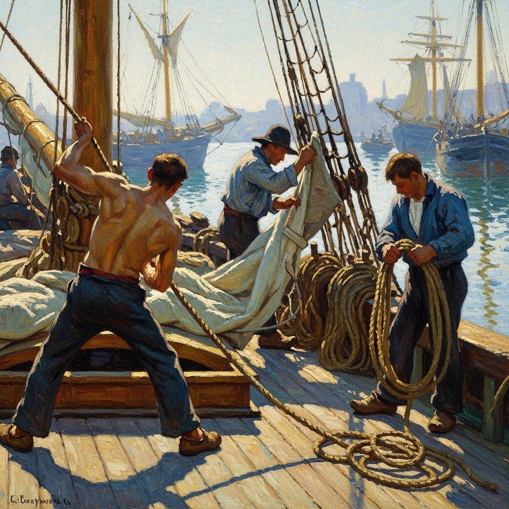 ミンゴワン展：黄昏の港に射す光