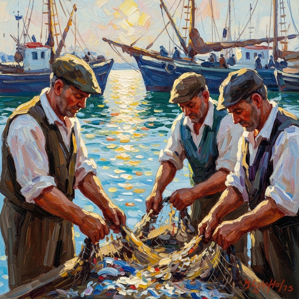 ミンゴワン展：黄昏の港に射す光