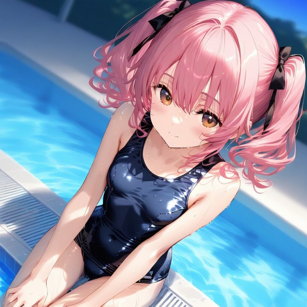 ピンク髪ツインテちゃん