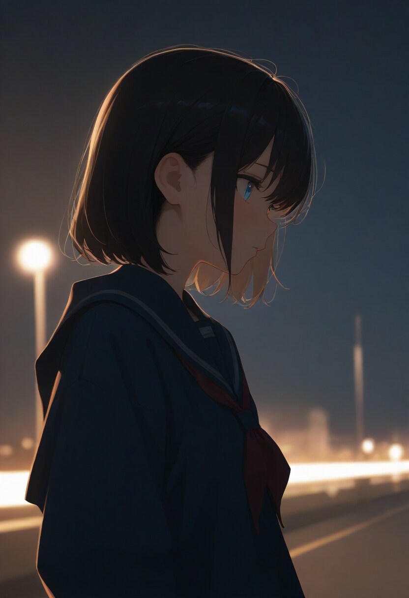 ポートレート(光と影)(cinematic lighting)(25)