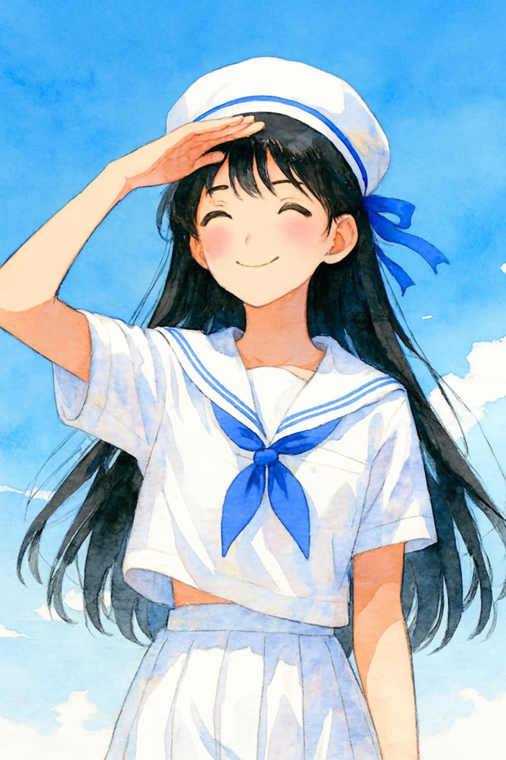 夏の少女（Copilot)