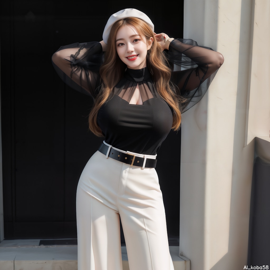 Vol178_ voluminous sleeve blouse