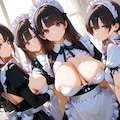 メイドの少女達 5枚目