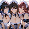 メイドの少女達 3枚目