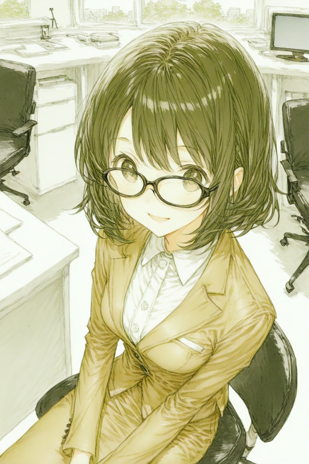 先輩、一緒にランチに行きませんか？ | の人気AIイラスト・グラビア