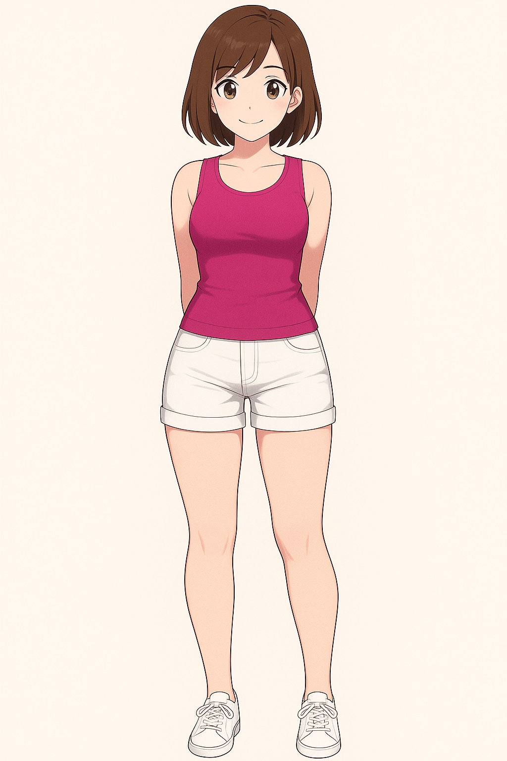 後ろ姿&ホットパンツ