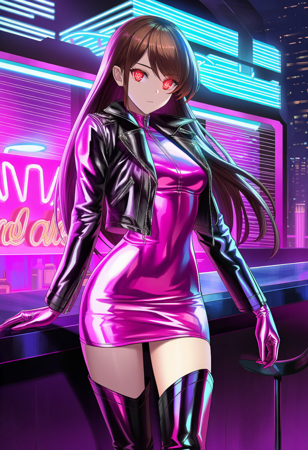 サイバーパンク艶々美少女