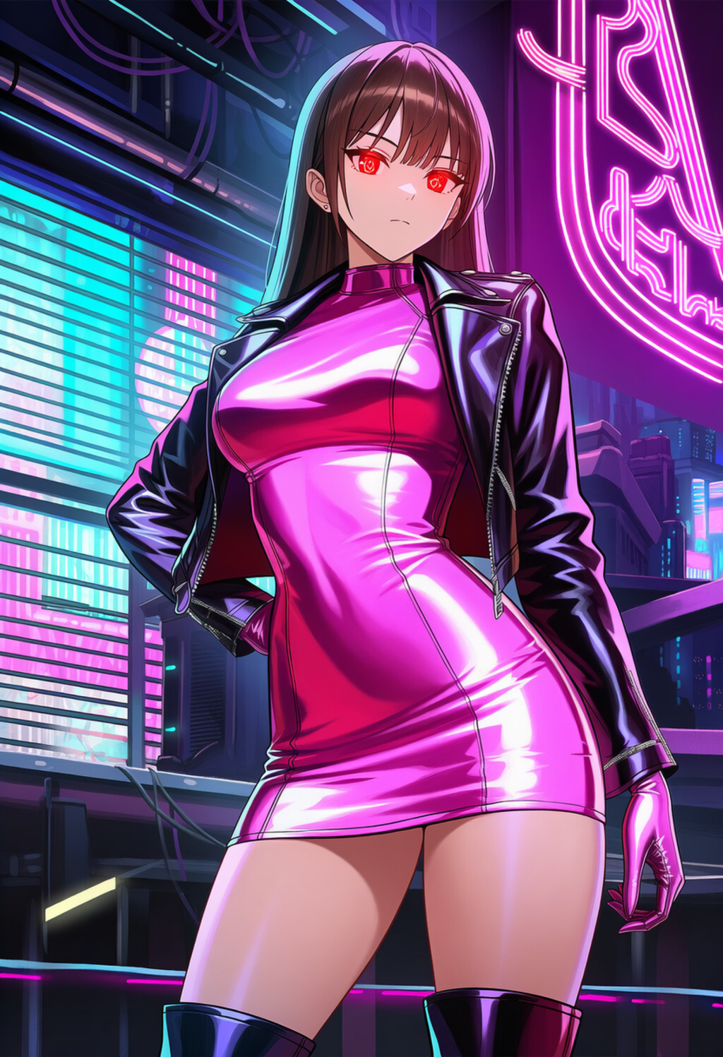 サイバーパンク艶々美少女