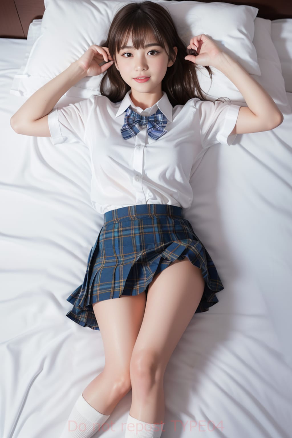 女子高生04【タータンチェック01】