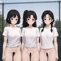 下半身裸の体操服 5枚目
