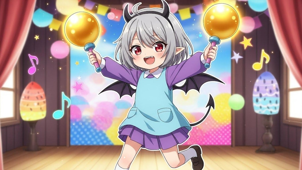 悪魔神官ちゃん(ようちえんじのすがた）