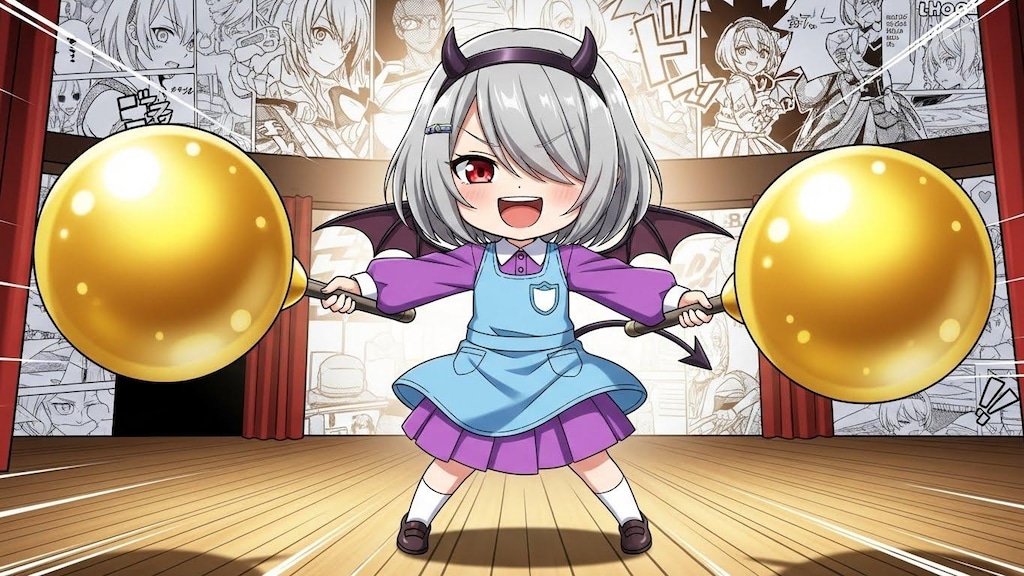 悪魔神官ちゃん(ようちえんじのすがた）