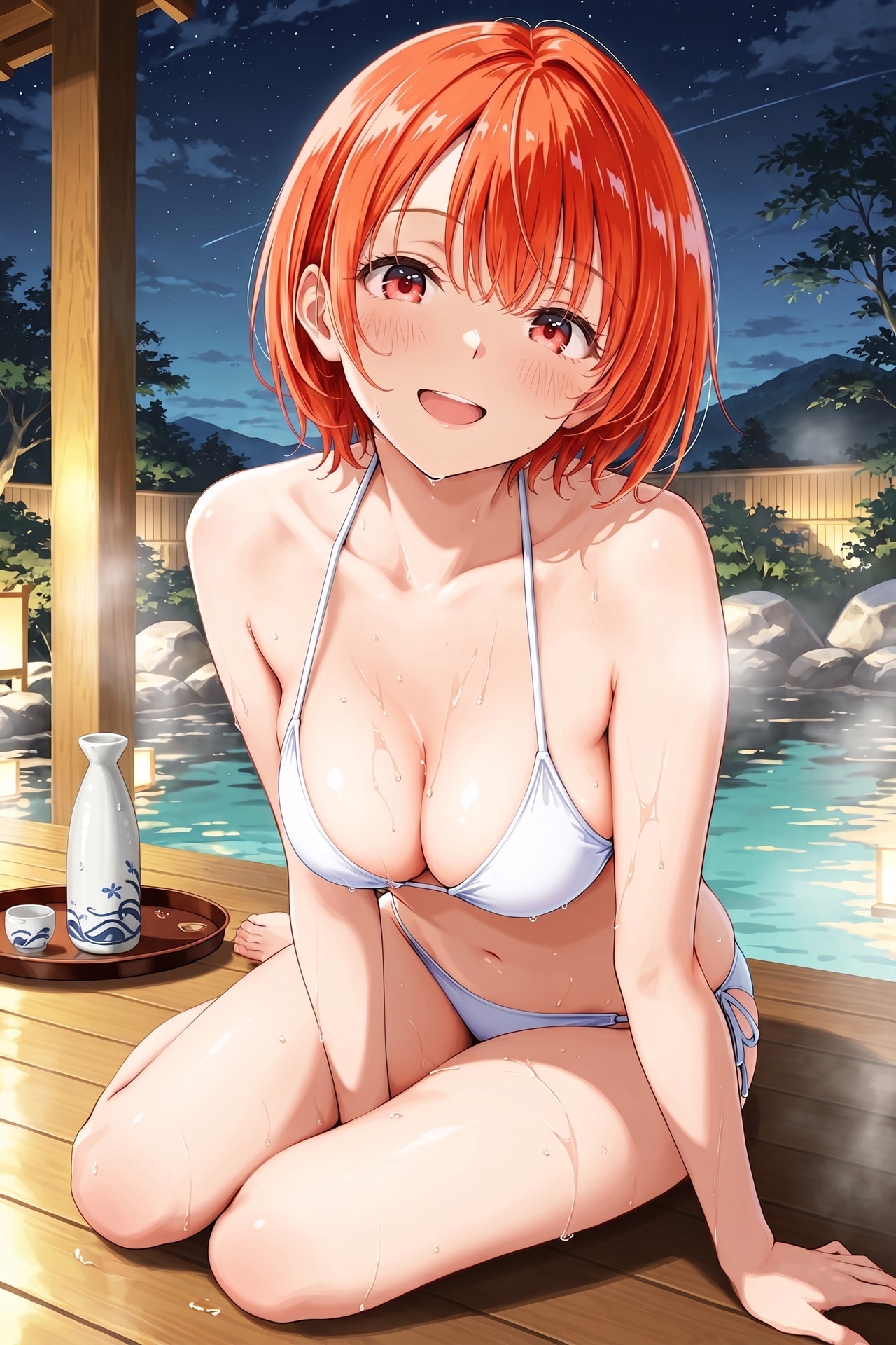 温泉で女の子と日本酒・全年齢版 Z625
